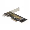 Delock PCI Express x4 plokštė į 1 x vidinį NVMe M.2 Key M 80 mm - Low Profile formatas 90047