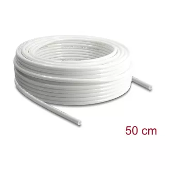 Delock pneumatinė žarna 10 x 6,5 mm PU 50 m ritė balta