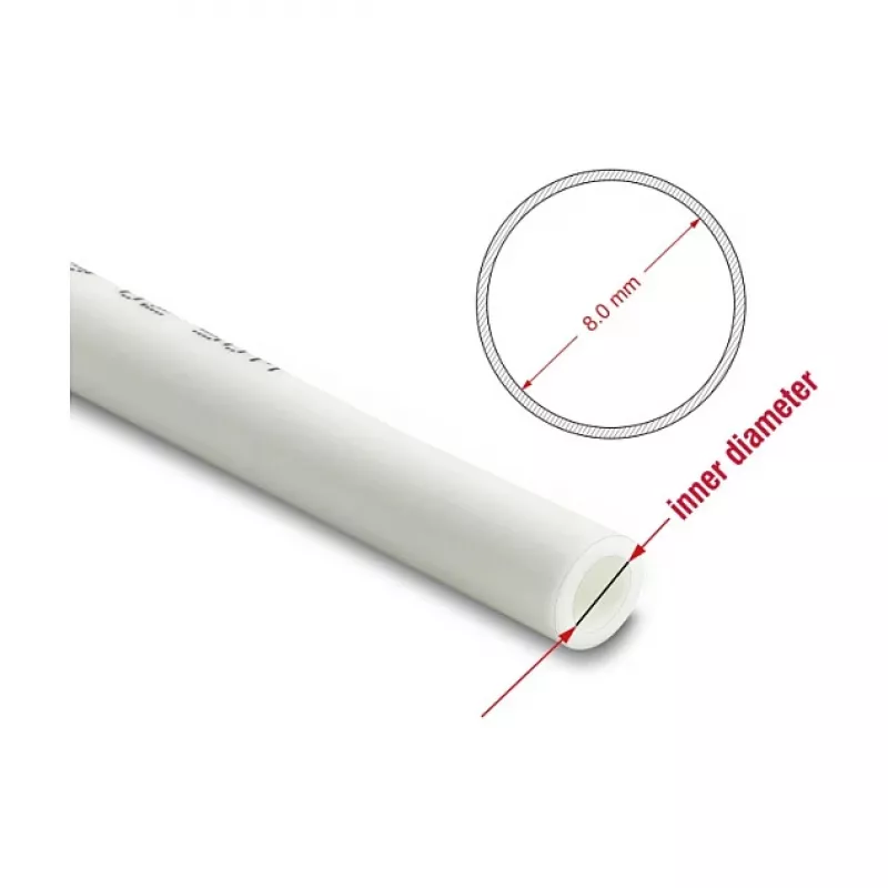 DELOCK Pneumatinė žarna 12 x 8 mm, 50 m ritinys, balta