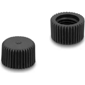 Delock 60846 apsauginis dangtelis M8 jungtims, užsukamas, plastikinis, IP67, juodas