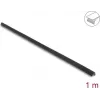 Delock PVC lipnus briaunų apsaugos profilis 25 x 25 mm, 1 m, juodas 18490