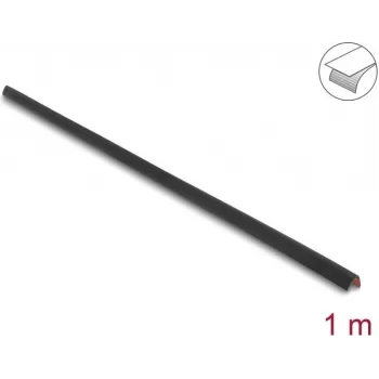 Delock PVC lipnus briaunų apsaugos profilis 25 x 25 mm, 1 m, juodas 18490