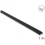 Delock PVC lipni apsauginė briaunų profilis su grioveliais, 40 x 40 mm, 1 m, juodas 18492
