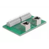 Delock RJ45 2 x Female to 2 x Terminal Block su mygtuku DIN bėgiui, kampu (66995)