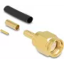 Delock RP-SMA crimp plug, skirtas RG-174/RG-316/RG-188, auksuoti kontaktai, 50 omų 91788