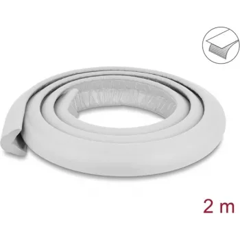 Delock savaime lipni apsauginė putų juosta kraštams 35 x 13 mm, 2 m, pilka 18489