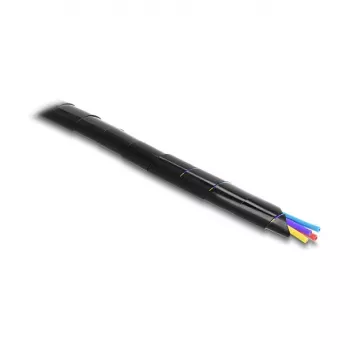 Delock Spiralinis kabelių apvijimas 15 mm skersmens 10 m juodos spalvos
