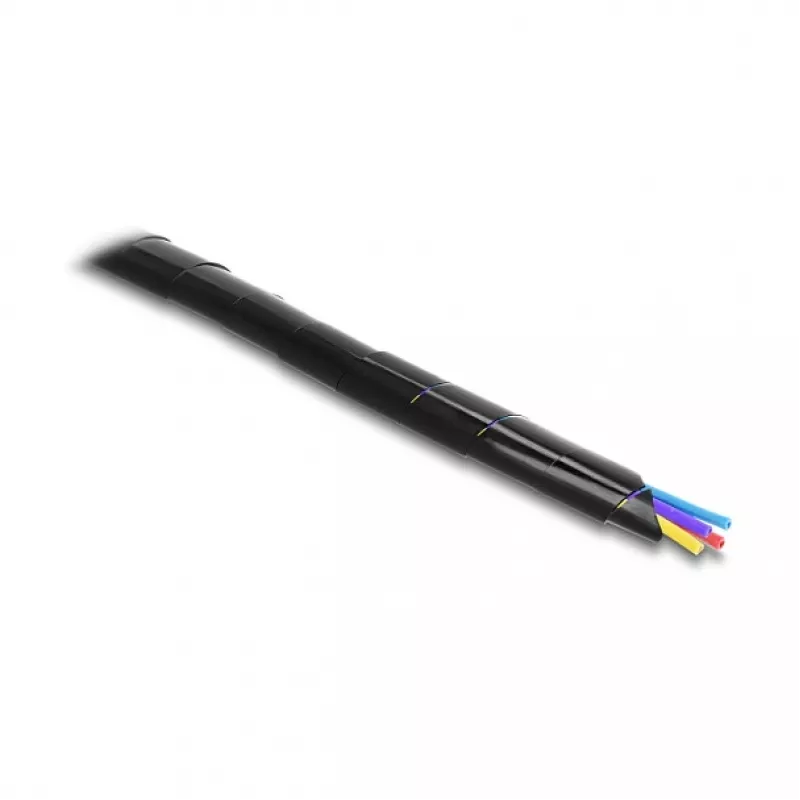 Delock Spiralinis kabelių apvijimas 15 mm skersmens 10 m juodos spalvos