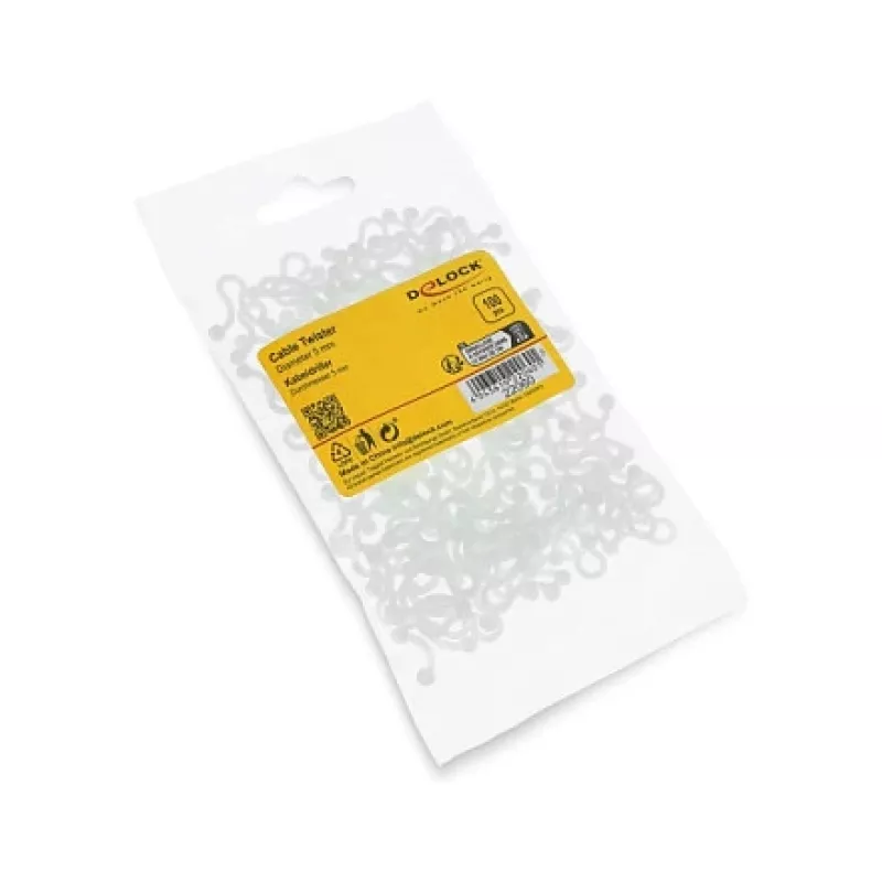 Delock spiralinė kabelių apvija 5 mm skaidri, 100 vnt.