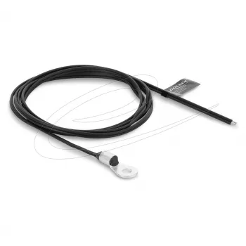 Delock temperatūros jutiklio kabelis M4 su 2 atvirais kabelio galais, PVC plokščias B25/50 3950K 1 m