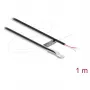 Delock temperatūros jutiklio kabelis M4 su 2 atvirais kabelių galais PVC apvalus B25/85 3435K 1 m