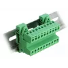 DELOCK Terminal Block Set DIN bėgiui, 10 kontaktų, 5,08 mm žingsnis, kampuotas