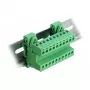 DELOCK Terminal Block Set DIN bėgiui, 10 kontaktų, 5,08 mm žingsnis, kampuotas