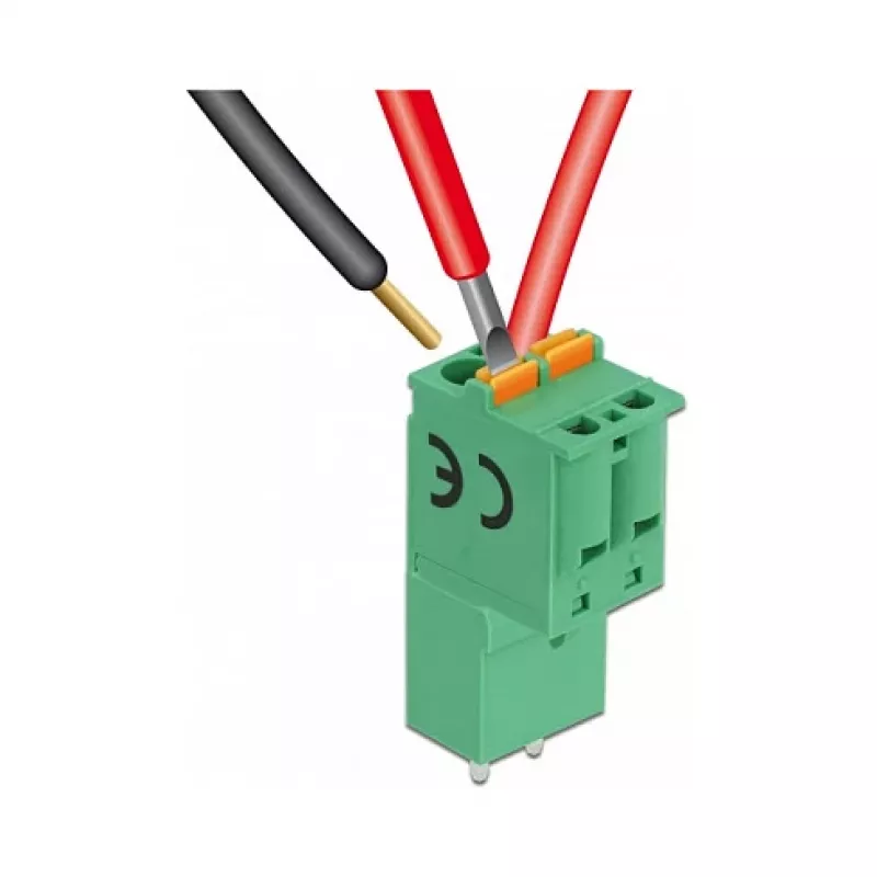 Delock 66500 terminalų blokų rinkinys PCB plokštėms, 2 kontaktų, 5,08 mm žingsnio, vertikalus