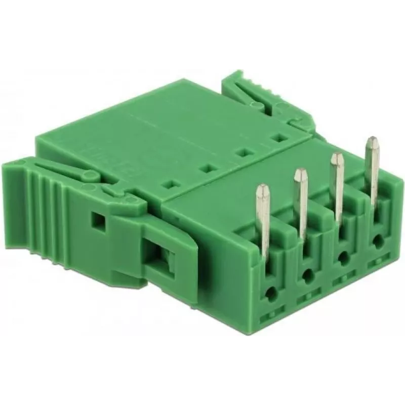 Delock terminalų blokų rinkinys PCB 4 kontaktų 3,81 mm žingsniu horizontalus (65954)