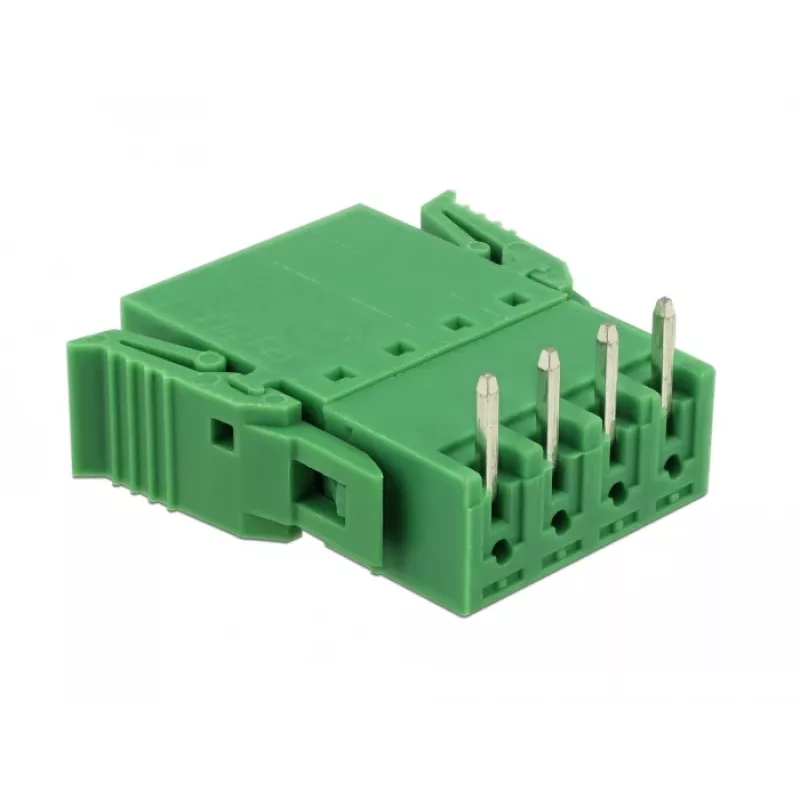 Delock terminalų blokų rinkinys PCB 4 kontaktų 3,81 mm žingsniu horizontalus (65954)