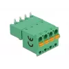 Delock gnybtų blokų rinkinys PCB plokštei, 4 kontaktų, 5,08 mm žingsniu, horizontalus, 66506