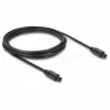 Delock TOSLINK optinis garso kabelis, vyras į vyrą, 3 m, 4 mm, juodos spalvos