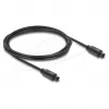 Delock TOSLINK optinis garso laidas, kištukas–kištukas, 4 mm, 2 m, juodos spalvos