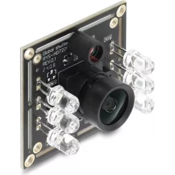 Delock USB 2.0 kameros modulis su globaliniu užraktu, monochromatinis, 0,92 MP, 65°, 6 LED, V6 fiksuotas fokusas (96410)
