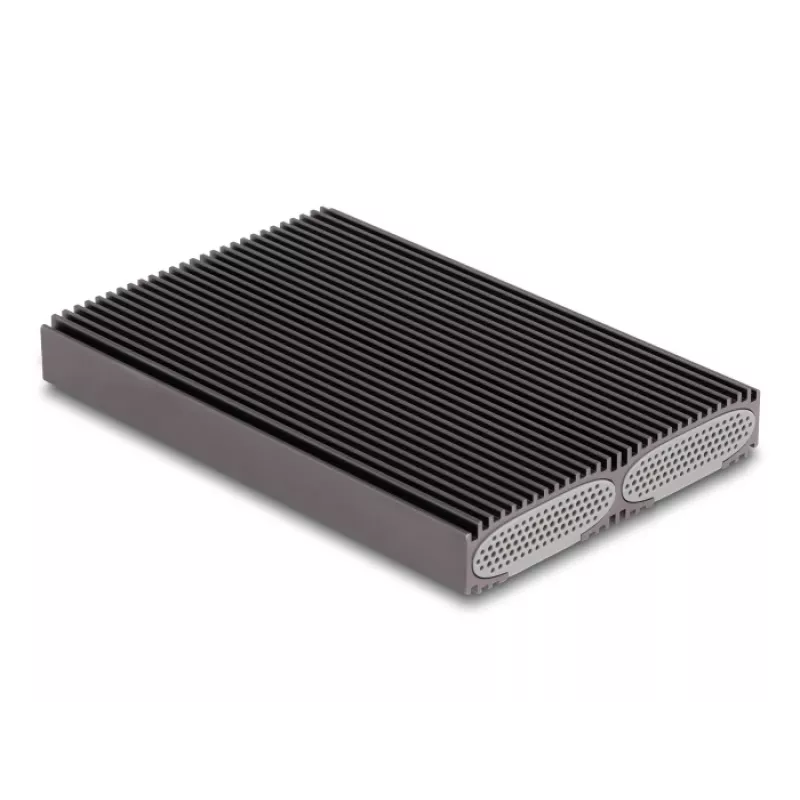 Delock USB Type-C dvigubas kombinuotas korpusas 2 x M.2 NVMe PCIe arba SATA SSD - be įrankių