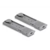 Delock USB Type-C dvigubas kombinuotas korpusas 2 x M.2 NVMe PCIe arba SATA SSD - be įrankių