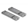 Delock USB Type-C dvigubas kombinuotas korpusas 2 x M.2 NVMe PCIe arba SATA SSD - be įrankių