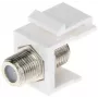 DELTA FX-F1 šviesolaidžio keystone modulis, SC Simplex/LC Duplex adapteriui, baltas