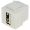 DELTA FX-USB/C USB-C moteriškas į USB-C moterišką Keystone adapteris, USB 3.1 Gen 2 10Gbps, 100W PD, DisplayPort Alt Mode, juodas