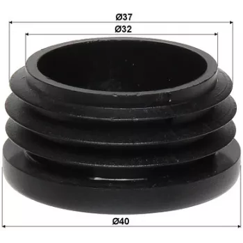 DELTA stiebo gaubtas 35-40 mm stiebams, juodas