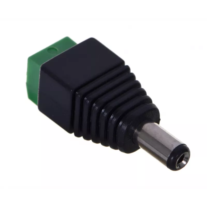 DELTA S-55 5,5x2,1 mm DC maitinimo kištukas su varžtų gnybtais