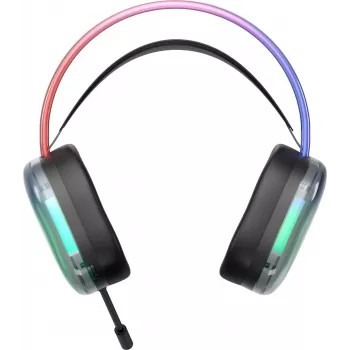 Deltaco Gaming DH230 ausinės RGB apšvietimas permatomas (GAM-186)