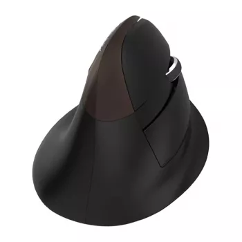 Delux M618 Mini Gold ergonomiška pelė – 2.4G / Bluetooth 5.0 / USB-C, 4000 DPI, dešinei rankai, vertikali