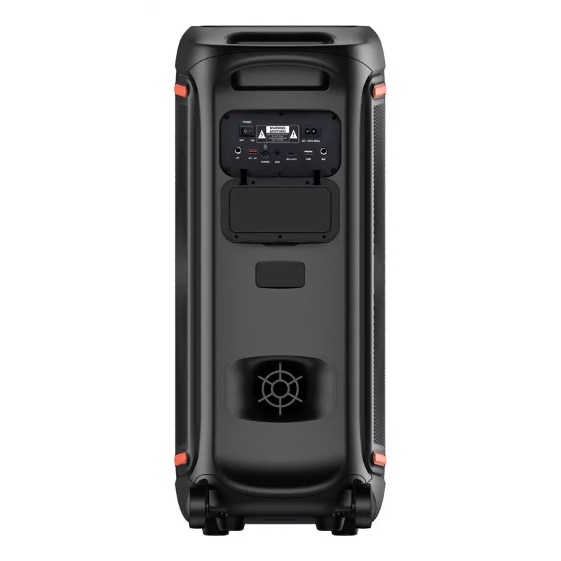 Denver BPS-470 Bluetooth kolonėlė su karoke, 2000W PMPO, 20W RMS, LED šviesomis, FM radiju, TWS, mikrofonas, juoda