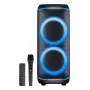 Denver BPS-470 Bluetooth kolonėlė su karoke, 2000W PMPO, 20W RMS, LED šviesomis, FM radiju, TWS, mikrofonas, juoda