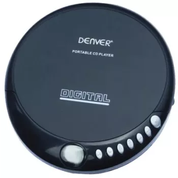 Denver DM-24 nešiojamas CD grotuvas su ausinėmis, juodas