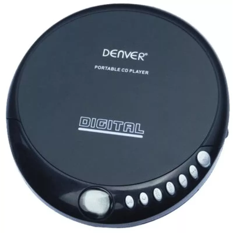 Denver DM-24 nešiojamas CD grotuvas su ausinėmis, juodas