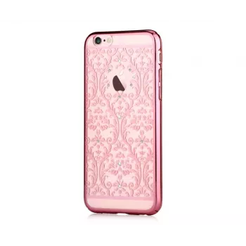 Devia Apple iPhone 7 Baroque su Swarovski Rose Gold užpakalinis dangtelis