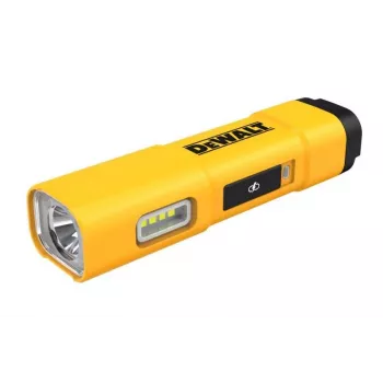 DEWALT BD-DCL183 LED žibintuvėlis 1300 liumenų, IPX4 apsauga nuo purslų, aviacinio aliuminio korpusas, juodas