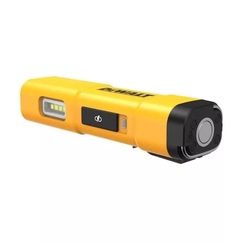 DEWALT BD-DCL183 LED žibintuvėlis 1300 liumenų, IPX4 apsauga nuo purslų, aviacinio aliuminio korpusas, juodas