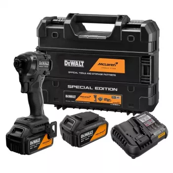 DEWALT DCF86MM2T-QW 18V XR bešepetėlis suktuvas su 2x4.0Ah akumuliatoriais, įkrovikliu ir TSTAK dėklu