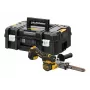 DEWALT DCM200NT-XJ 18V XR beltinis šlifuotuvas, 75x457 mm, bešepetėlis variklis, kintamas greitis, juoda/geltona