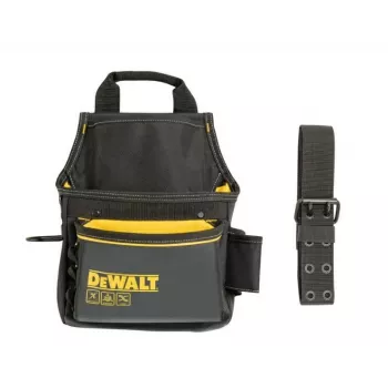 DEWALT DWST40101-1 Sunkiojo naudojimo brezentinis įrankių dėklas, juodas/geltonas, atsparus vandeniui, plati anga, sustiprintas dugnas