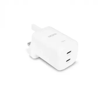 DICOTA 2 prievadų GaN USB-C Sieninis Įkroviklis 100W Baltas