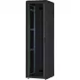 DIGITUS 42HE Unique Network Cabinet 600x600mm Glass Door Black