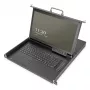 DIGITUS Modular Console 17 inch HD LCD, 16-Port VGA KVM, German Keyboard Layout