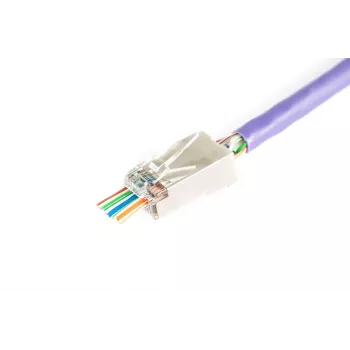 DIGITUS RJ45 (8P8C) Praeinantis kištukas, Cat.6, Ekranuotas, AWG 26-24, 100 vnt. pakuotė