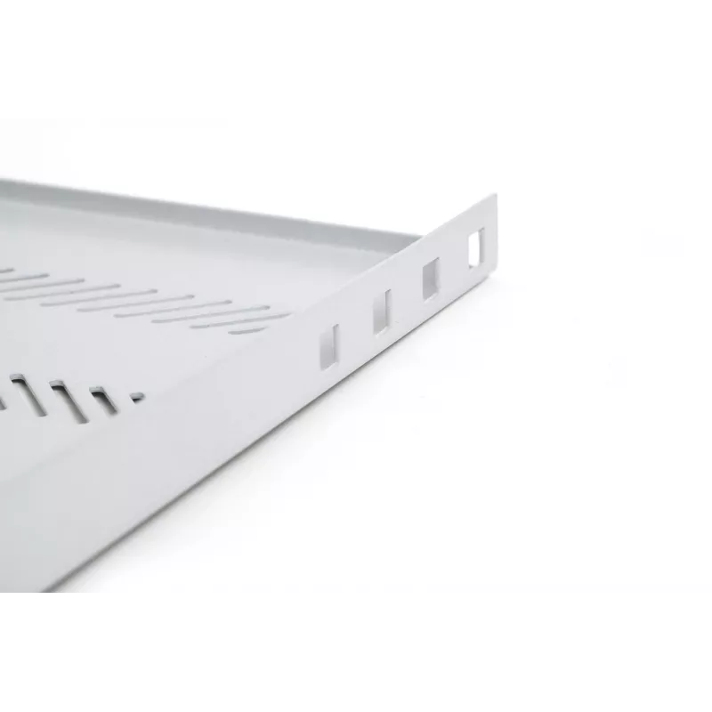 Digitus TN-19-650-1U-GY 19 colių fiksuota stelažo lentyna 1U, 650 mm gylio, pilka, 25 kg apkrova