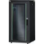 DIGITUS Unique 26U tinklo spinta 1342x600x1000mm juoda (laisvai pastatoma, stiklo durys)