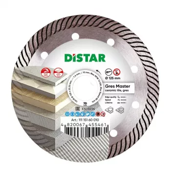 DISTAR deimantinis diskas GRES MASTER 125 x 1.4 x 10 x 22.23 mm